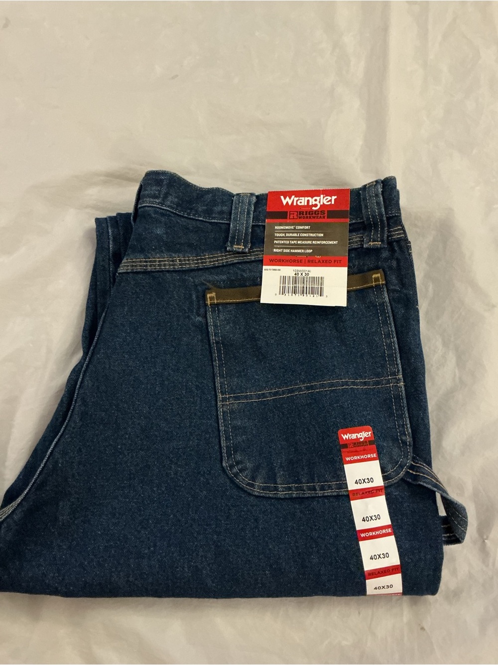 NEW Wrangler Riggs Workwear relaxed fit 40x30
